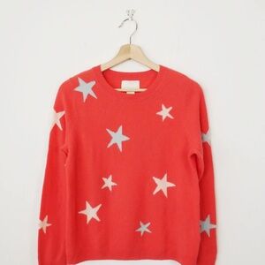 Cynthia Rowley Cashmer Sweater with Star Pattern